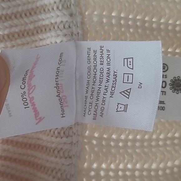 Hanna Anderson girls off-white/cream cardigan - Picture 5 of 7